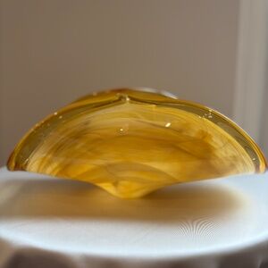 White Cristal 1970’s Murano glass bowl